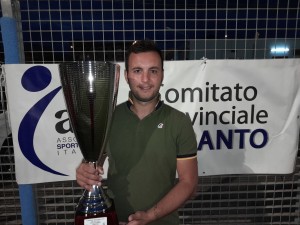 ASD CITTA' VECCHIA Vincitore Serie B2 2021/22 Ritira il premio il Presidente Nico Palumbo