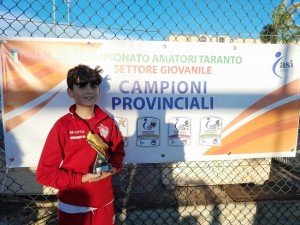 MIGLIORE REALIZZATORE  CATEGORIA ESORDIENTI BONFRATE ENRICO ASD FORTITUDO GROTTAGLIE