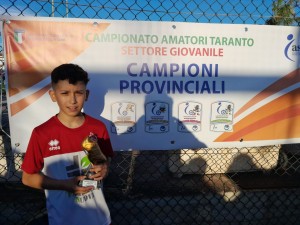 MIGLIORE REALIZZATORE  CATEGORIA PULCINI BRUNO RICCARDO ASD FORTITUDO GROTTAGLIE